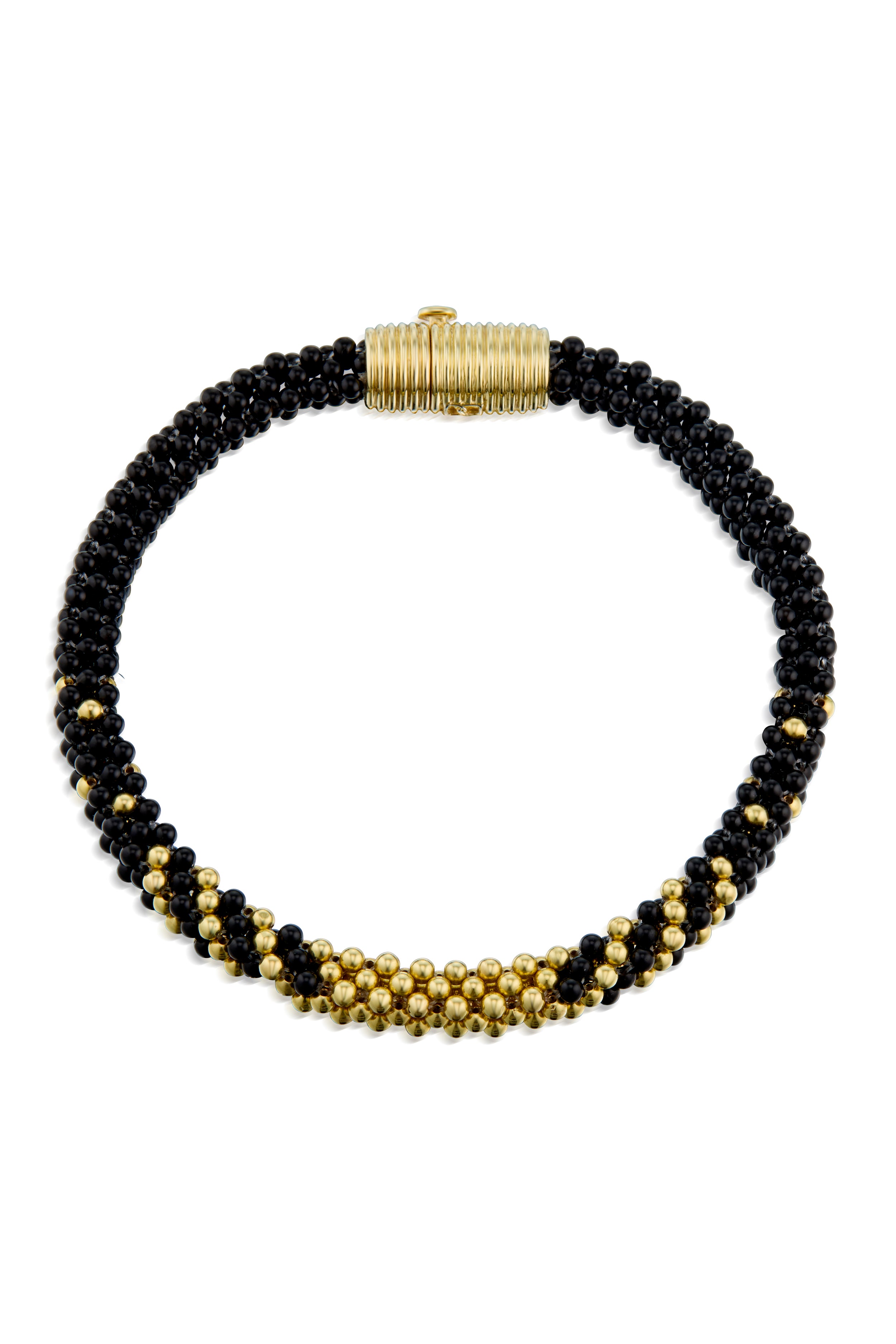 Onyx & Gold Bracelet