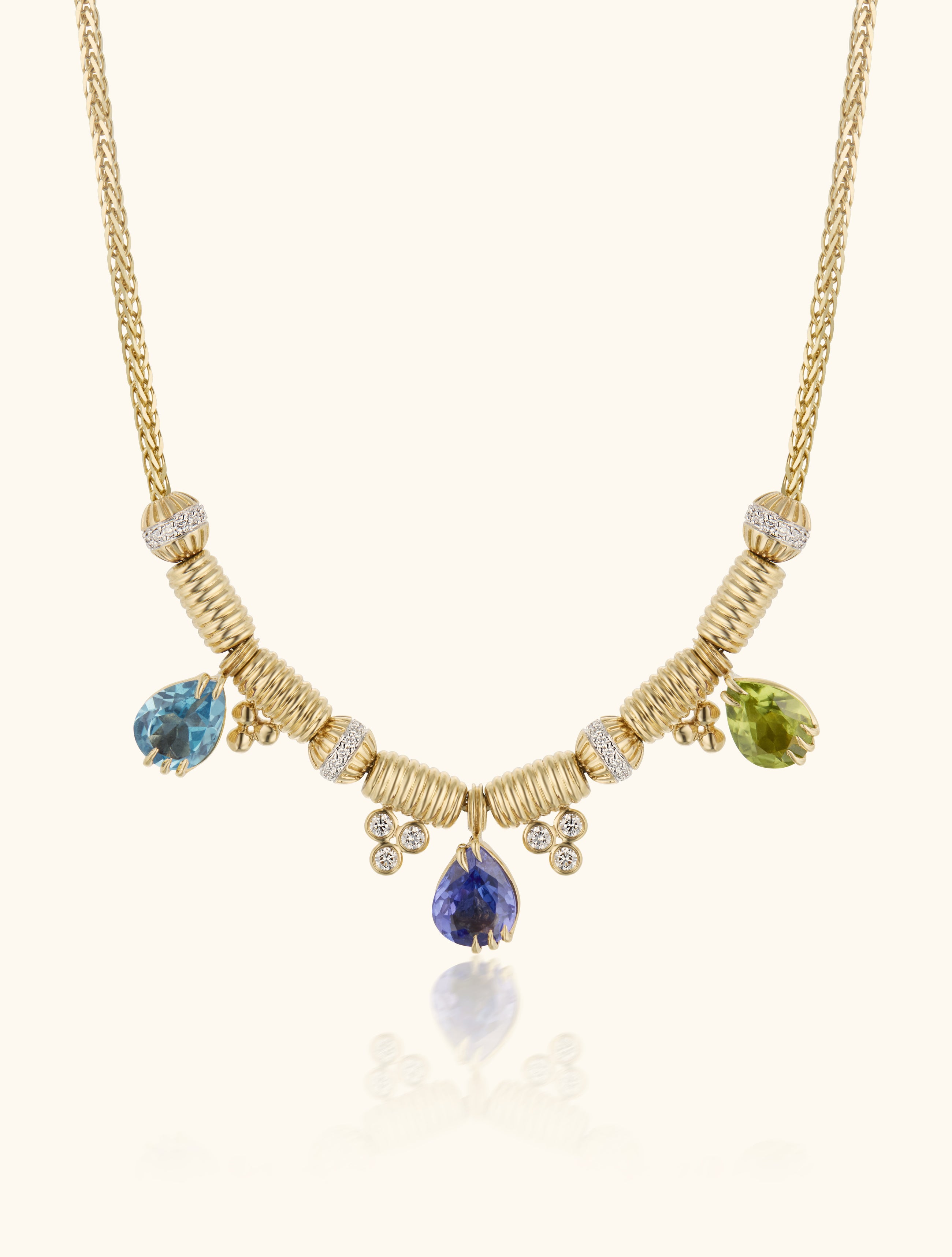 Trio Necklace, Blue
