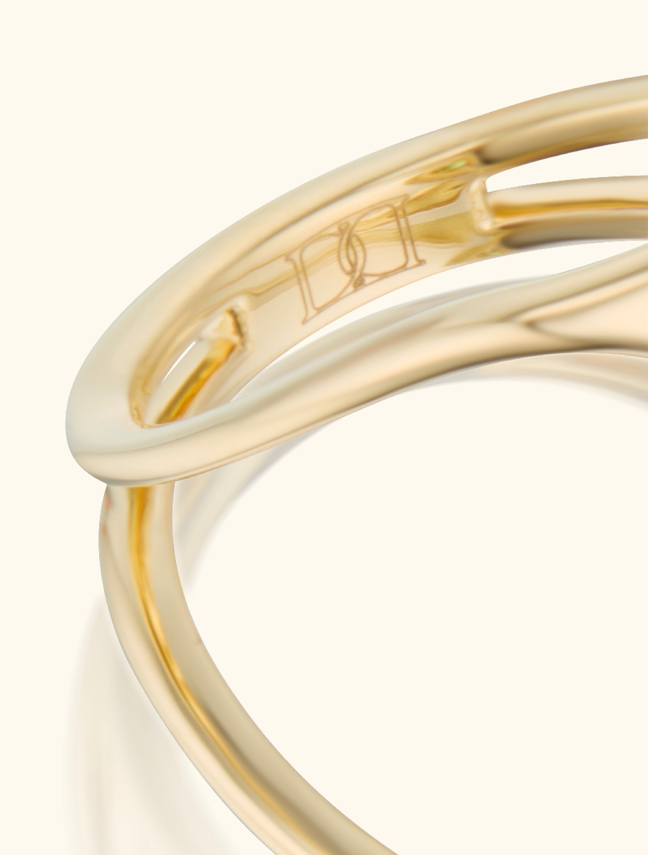 Embrace Ring, Emerald
