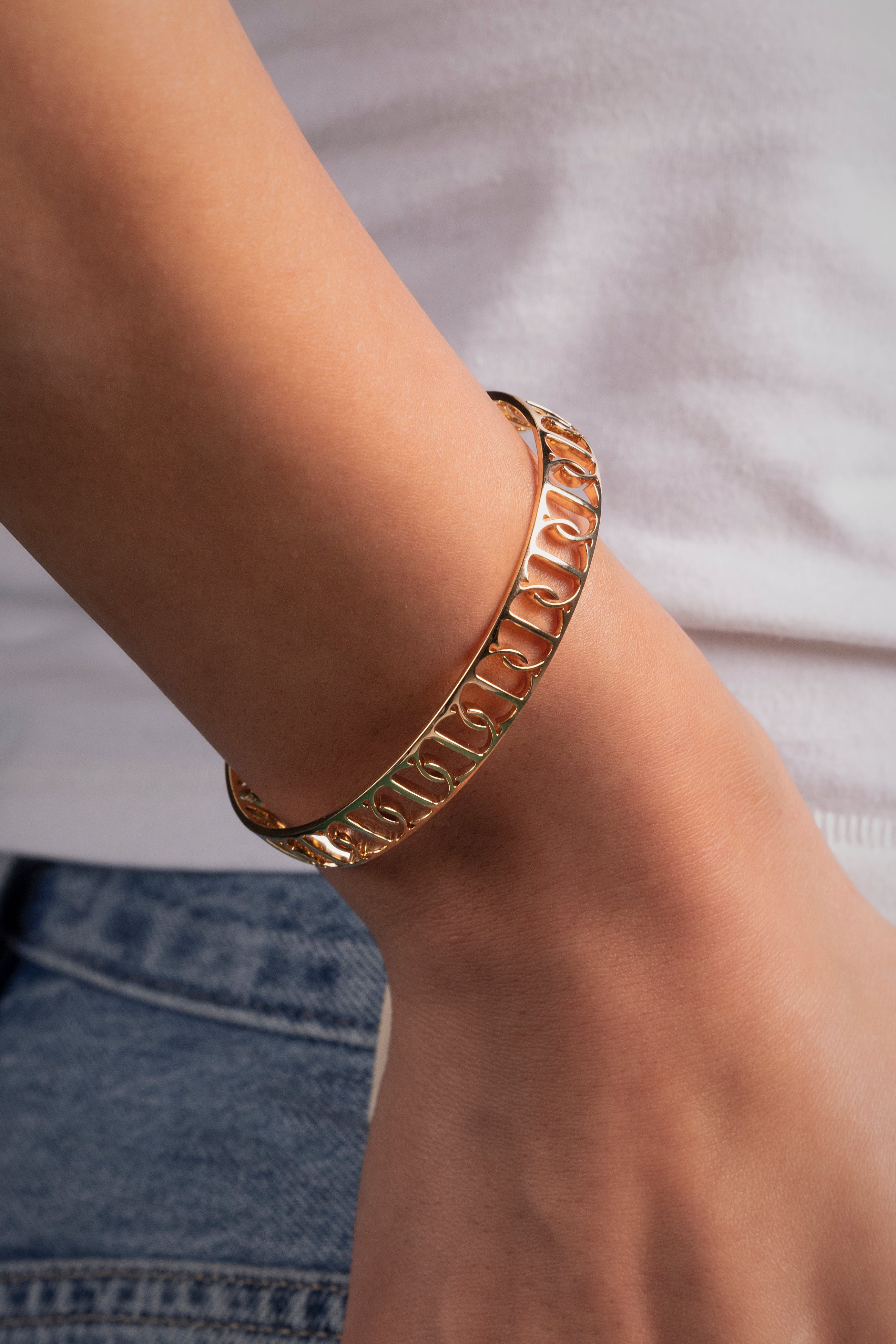 Monogram Cuff, Small