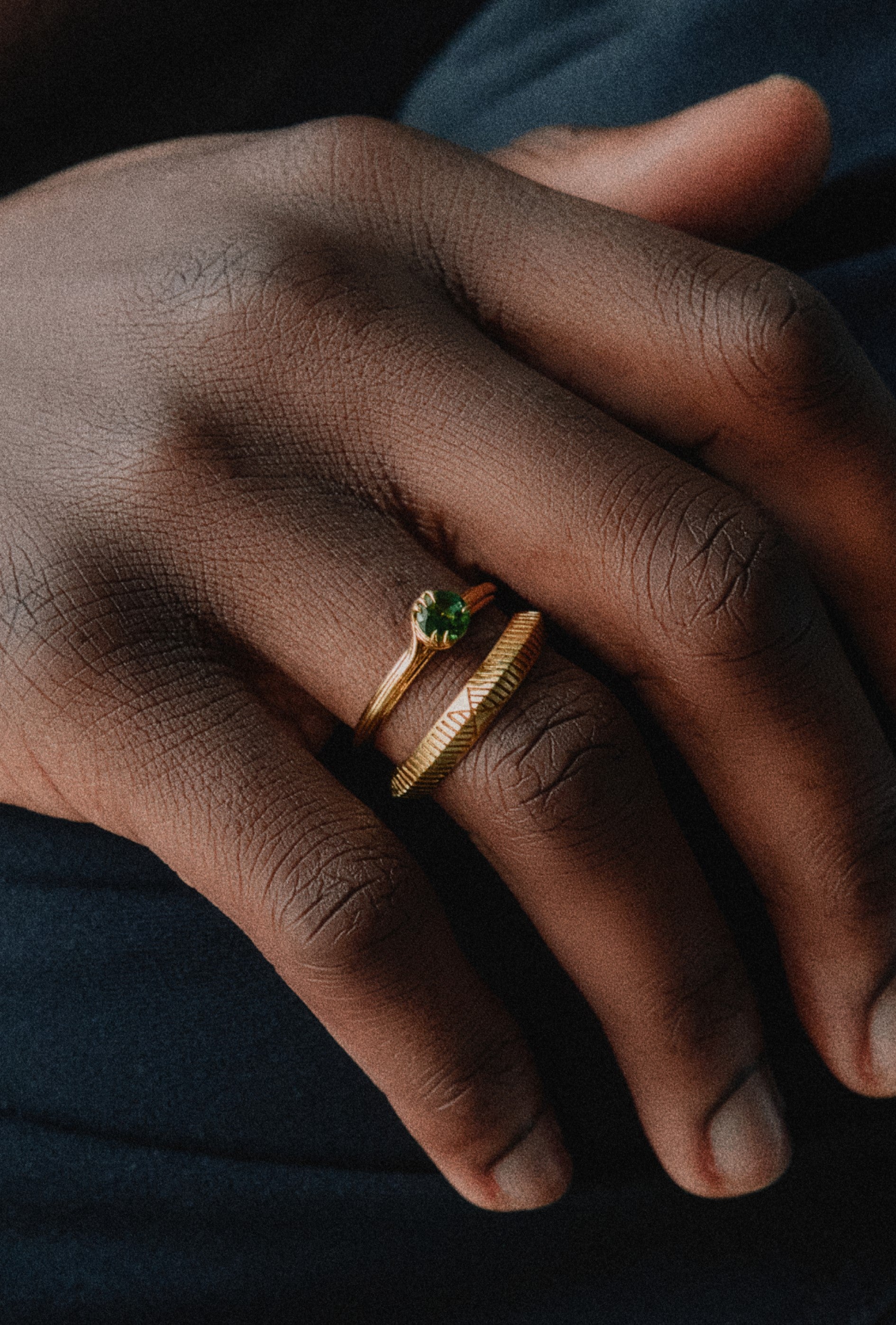 Solitaire Ring With Tourmaline