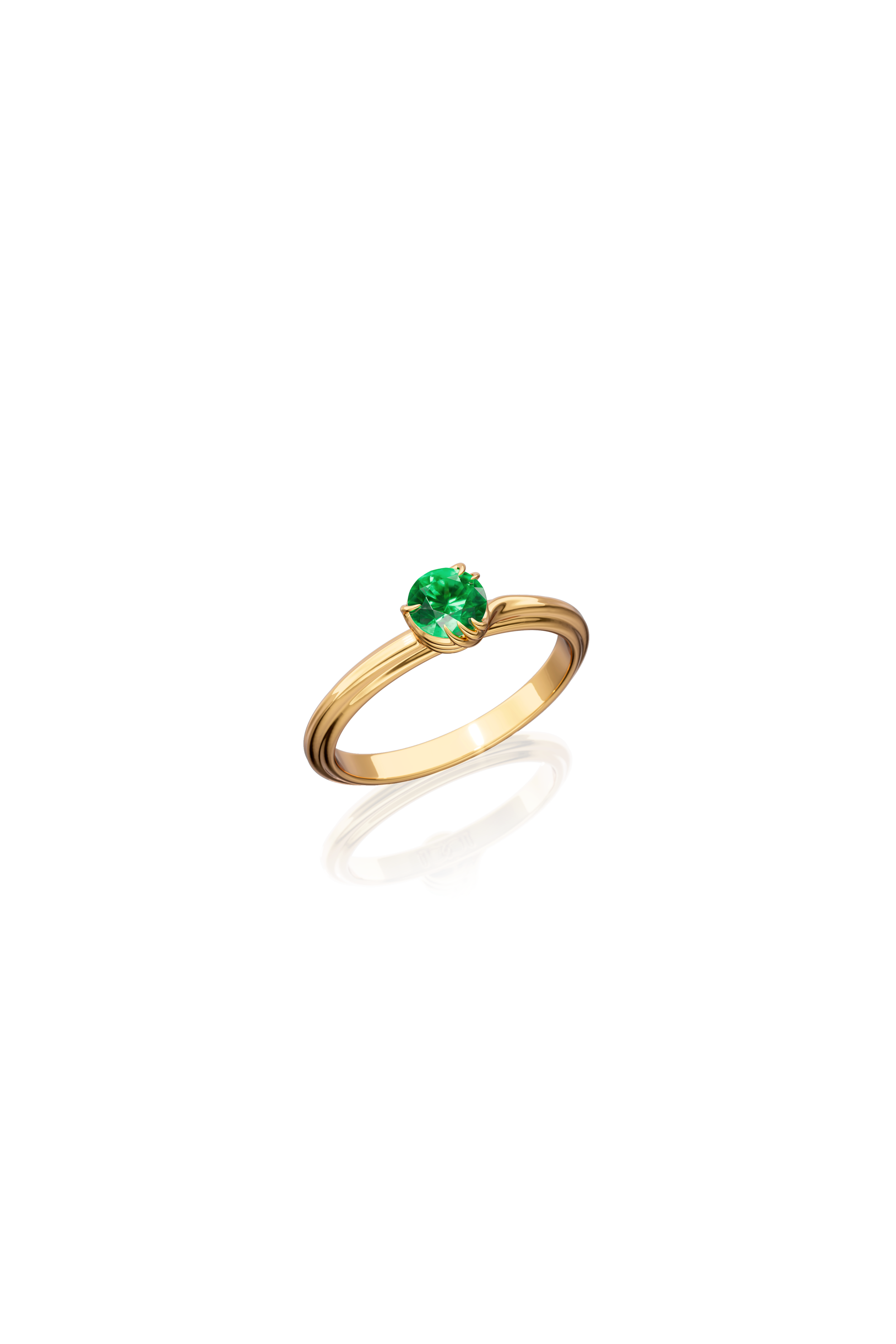 Solitaire Ring With Tourmaline