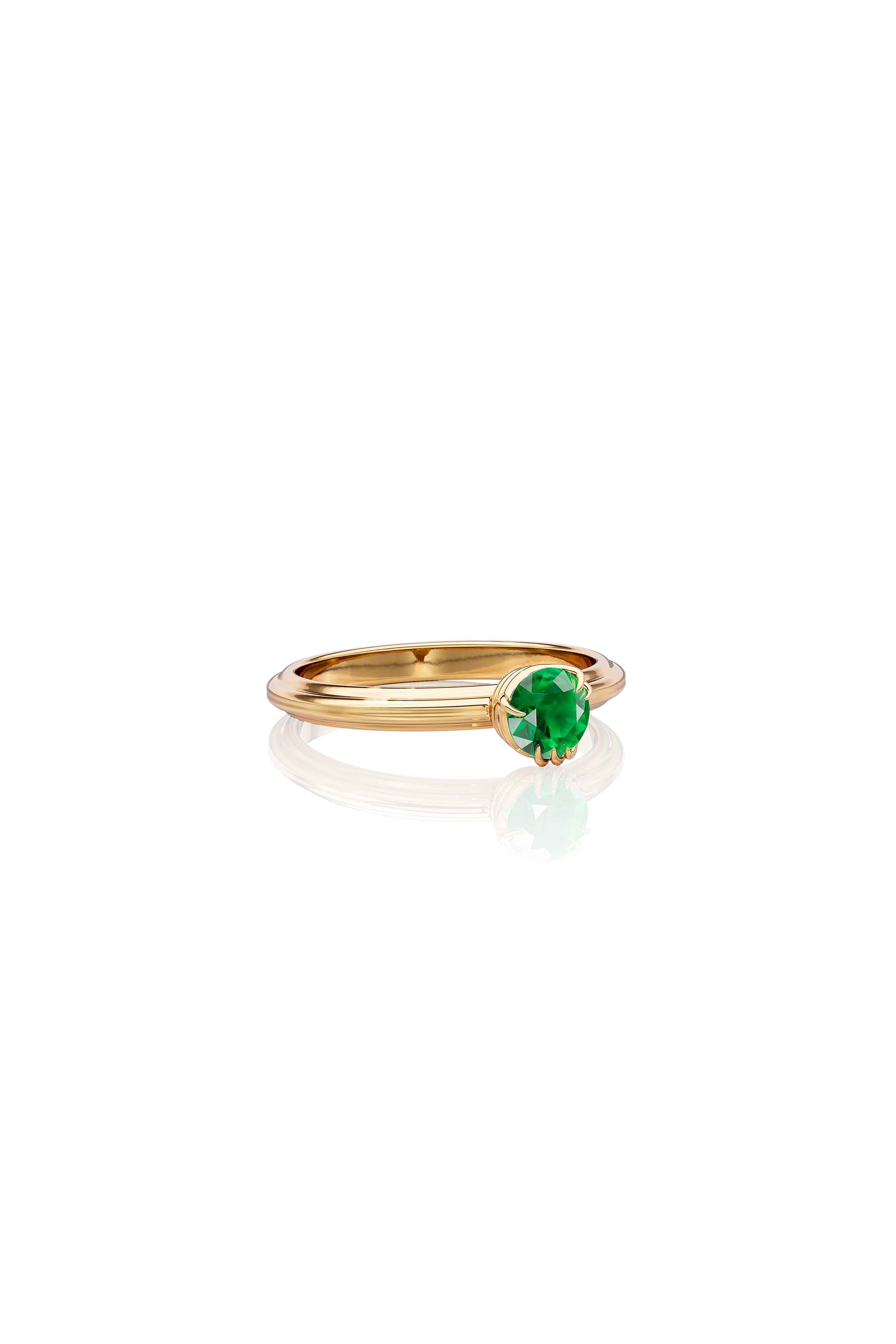 Solitaire Ring With Tourmaline