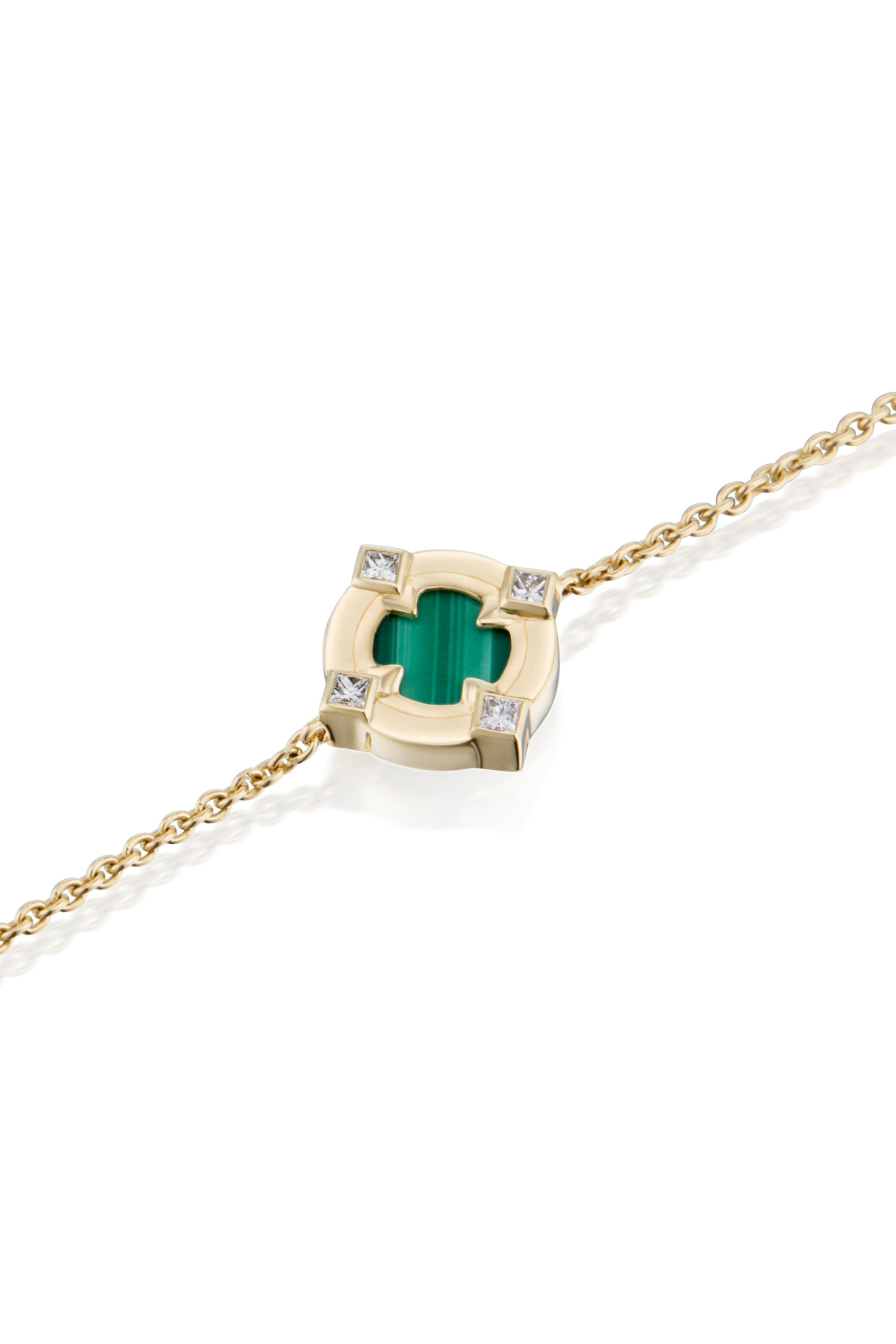 Compass Bracelet With Malachite