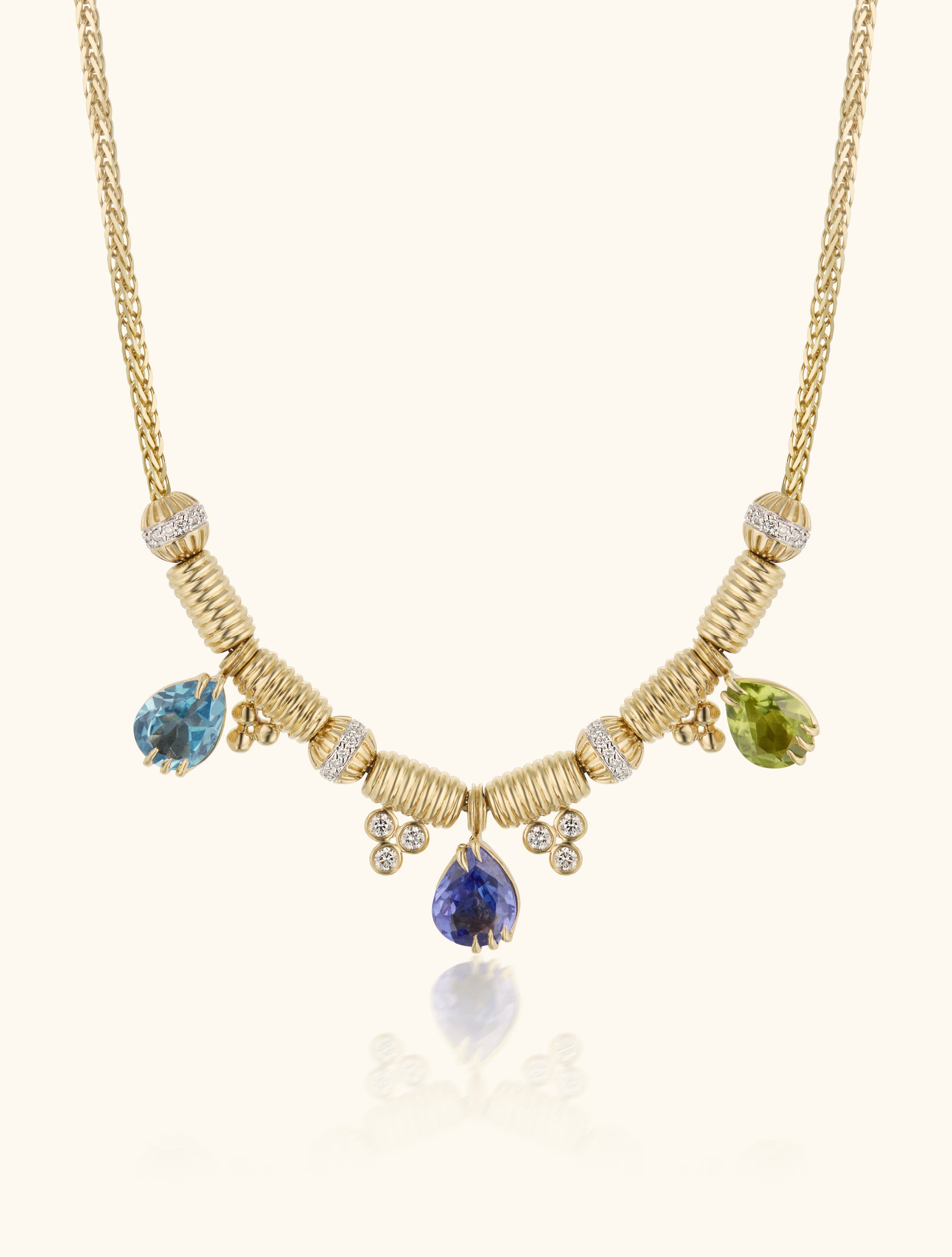 Trio Necklace, Blue