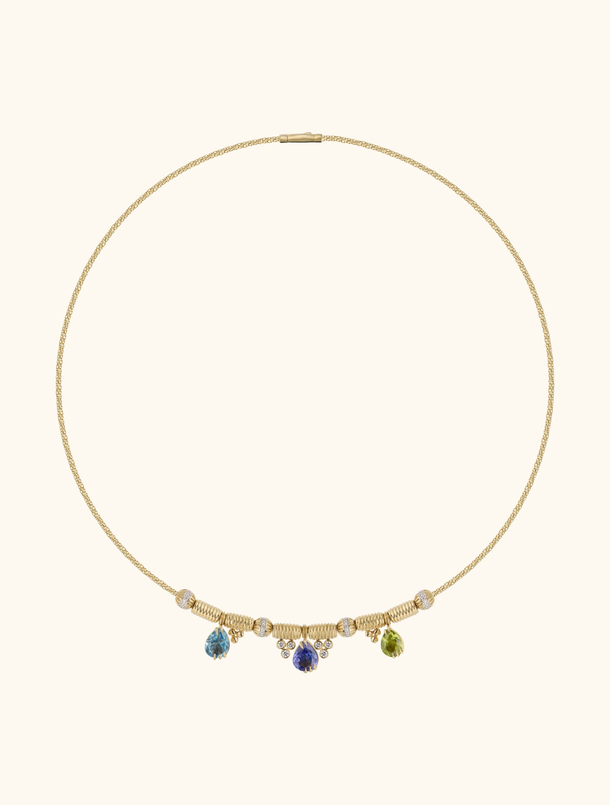 Trio Necklace, Blue