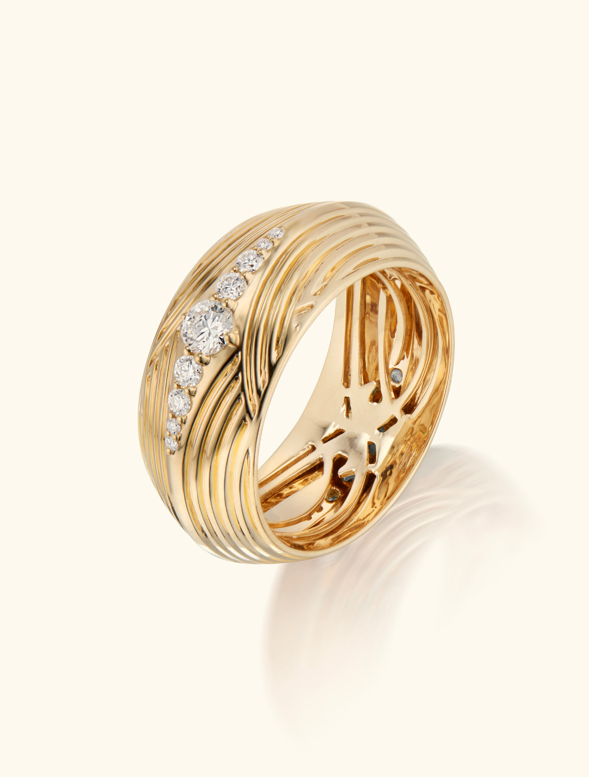 Braided Ring, Diamond