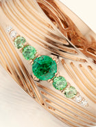 Braided Ring, Emerald