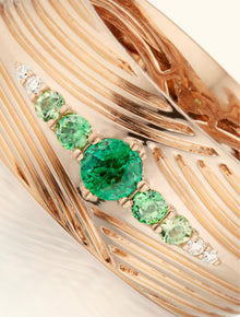Braided Ring, Emerald
