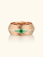 Braided Ring, Emerald