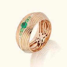Braided Ring, Emerald