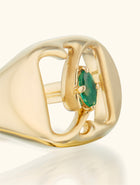 Crest Ring, Emerald