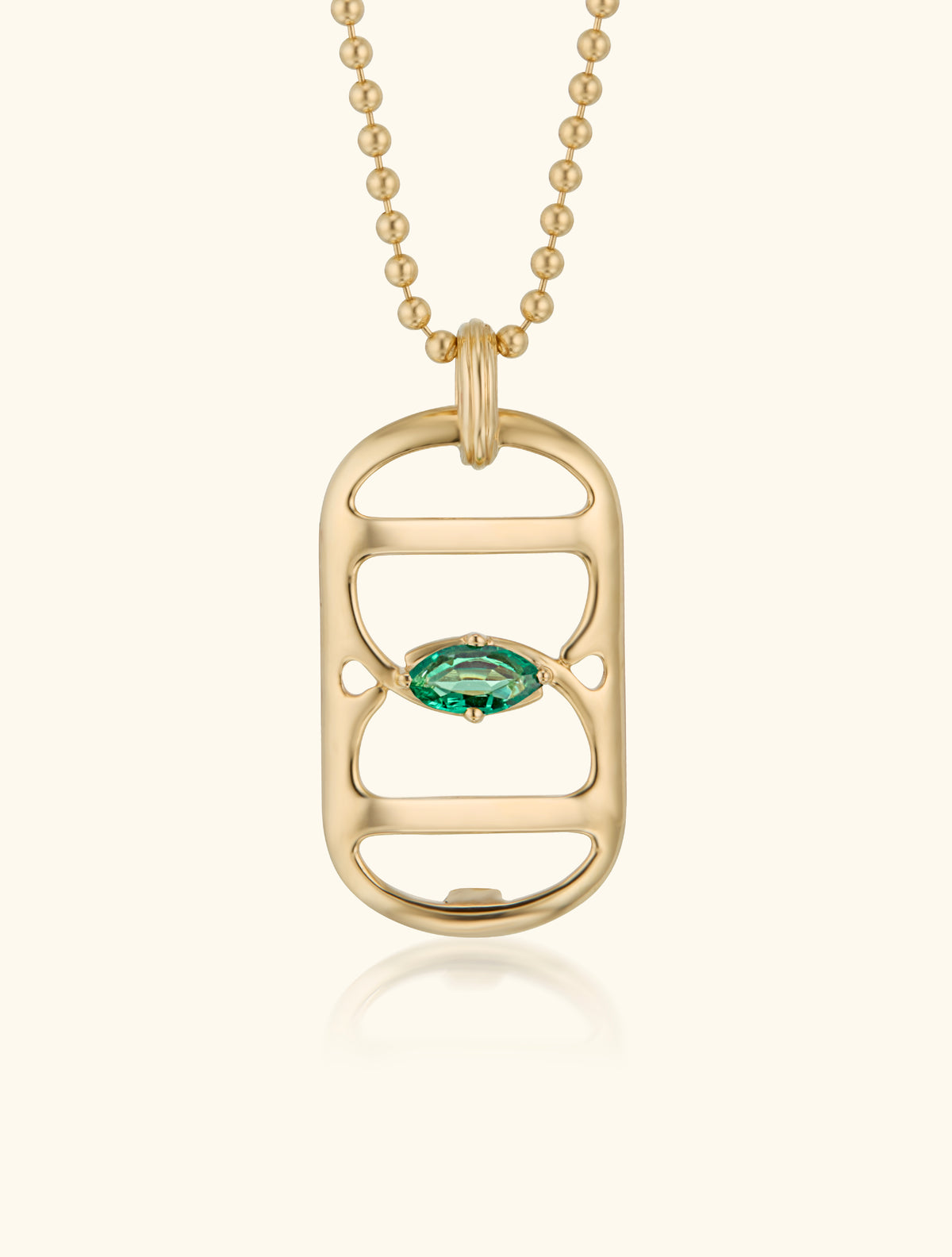 Embrace Pendant, Emerald
