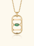 Embrace Pendant, Emerald