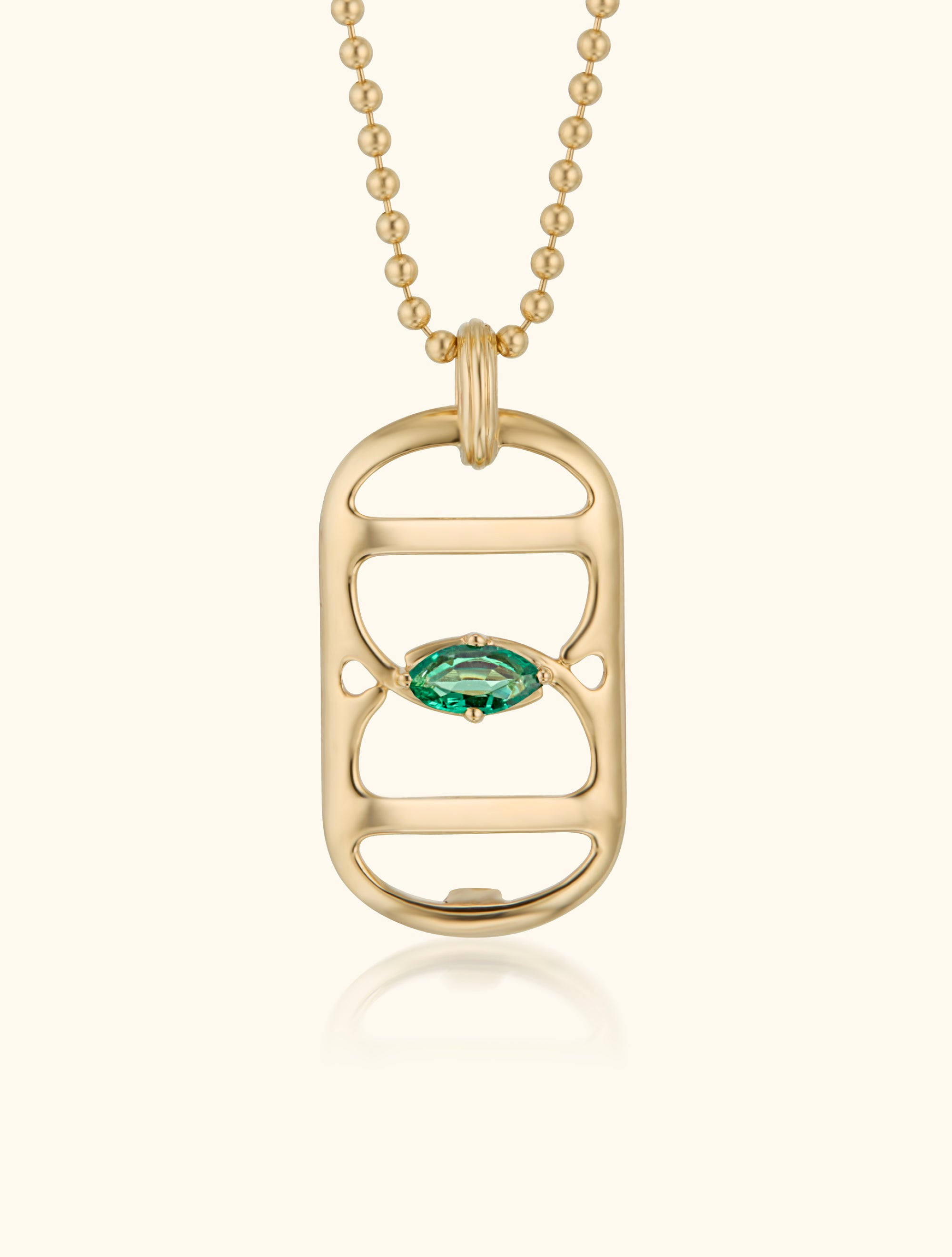 Embrace Pendant, Emerald
