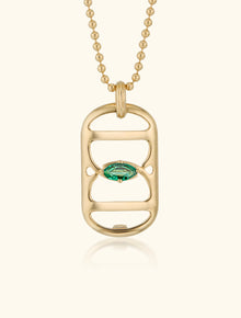 Embrace Pendant, Emerald