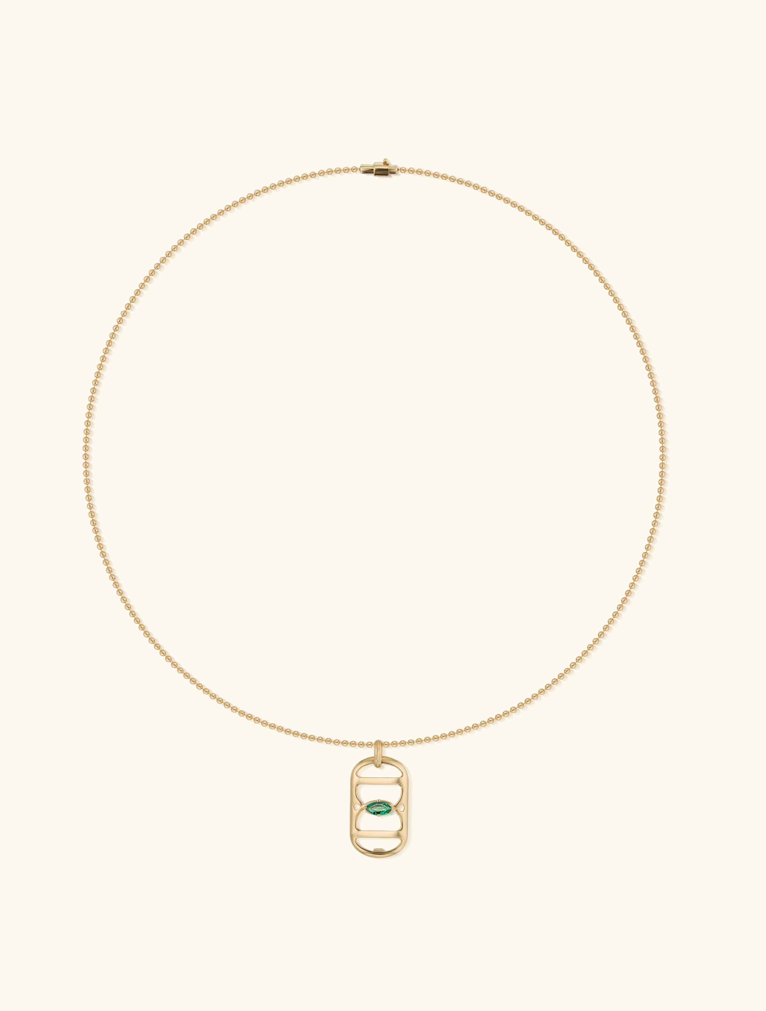 Embrace Pendant, Emerald