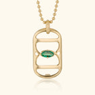 Embrace Pendant, Emerald