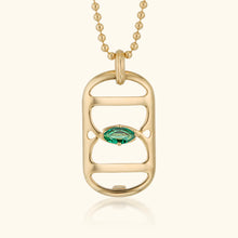 Embrace Pendant, Emerald