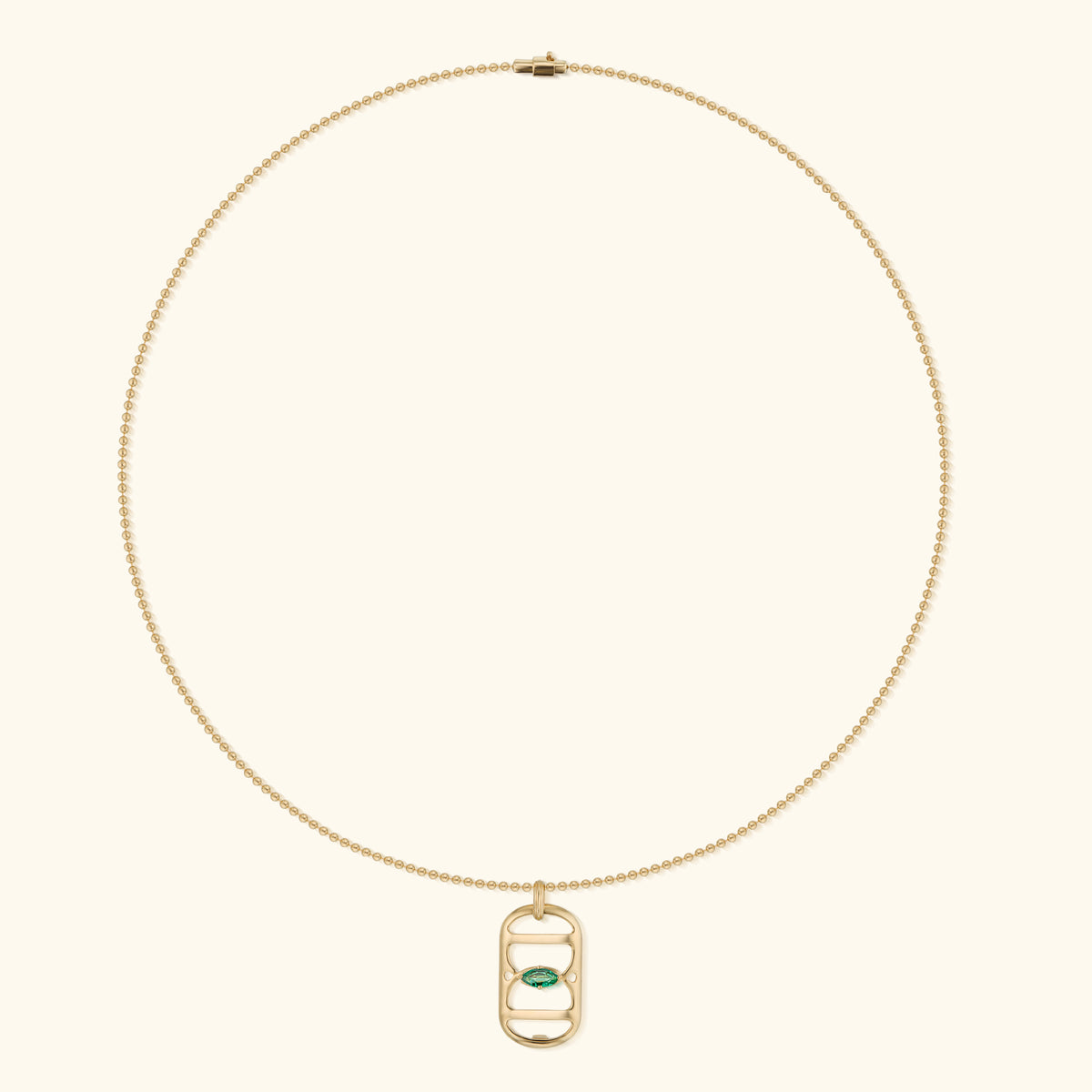 Embrace Pendant, Emerald