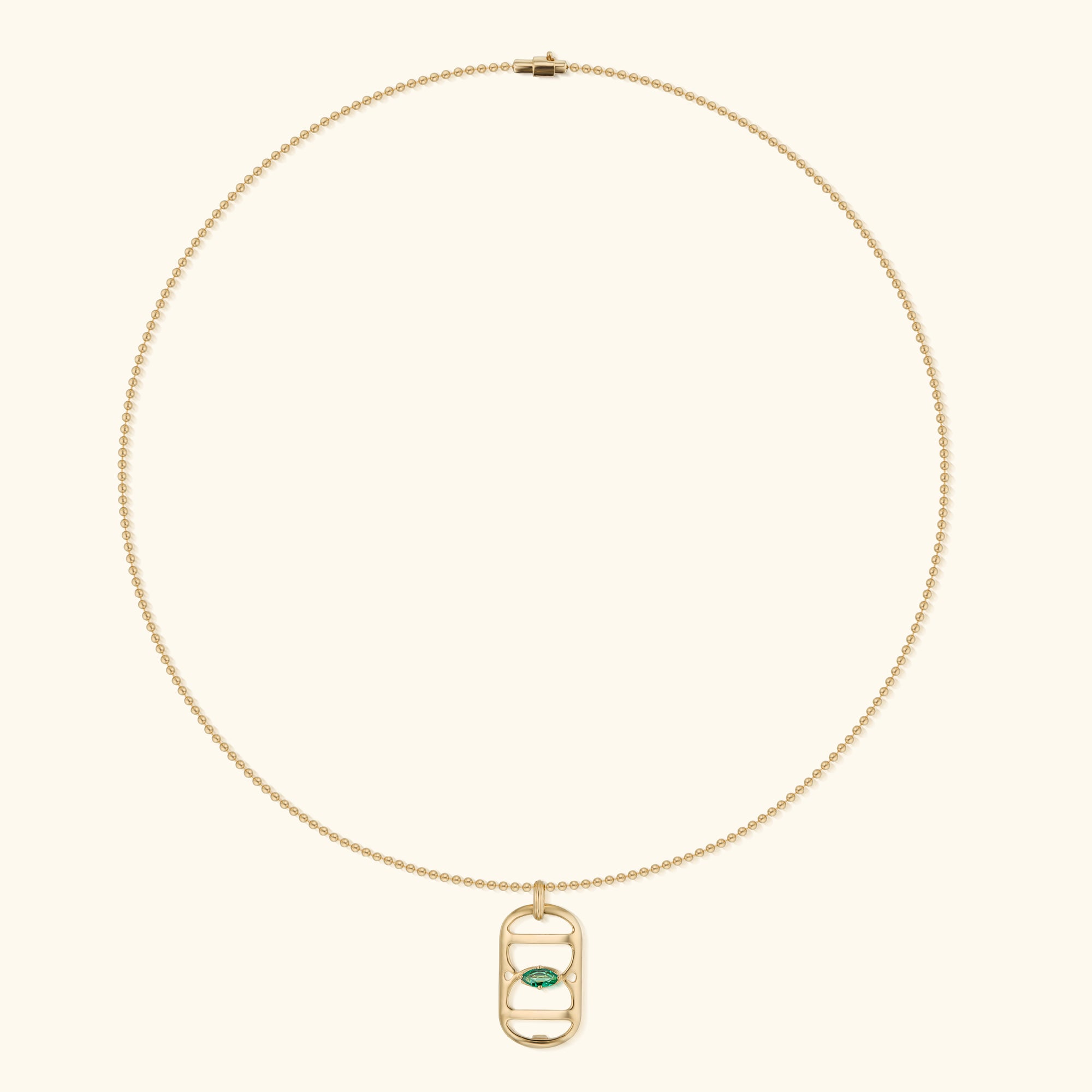 Embrace Pendant, Emerald
