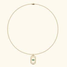 Embrace Pendant, Emerald