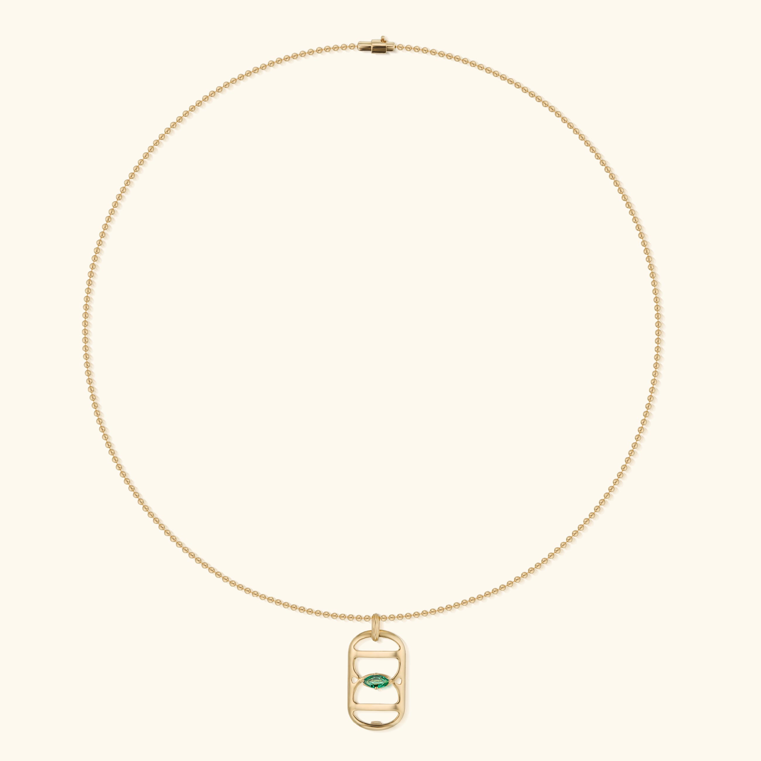Embrace Pendant, Emerald