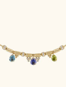 Trio Necklace, Blue