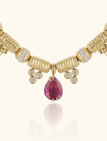 Trio Necklace, Pink