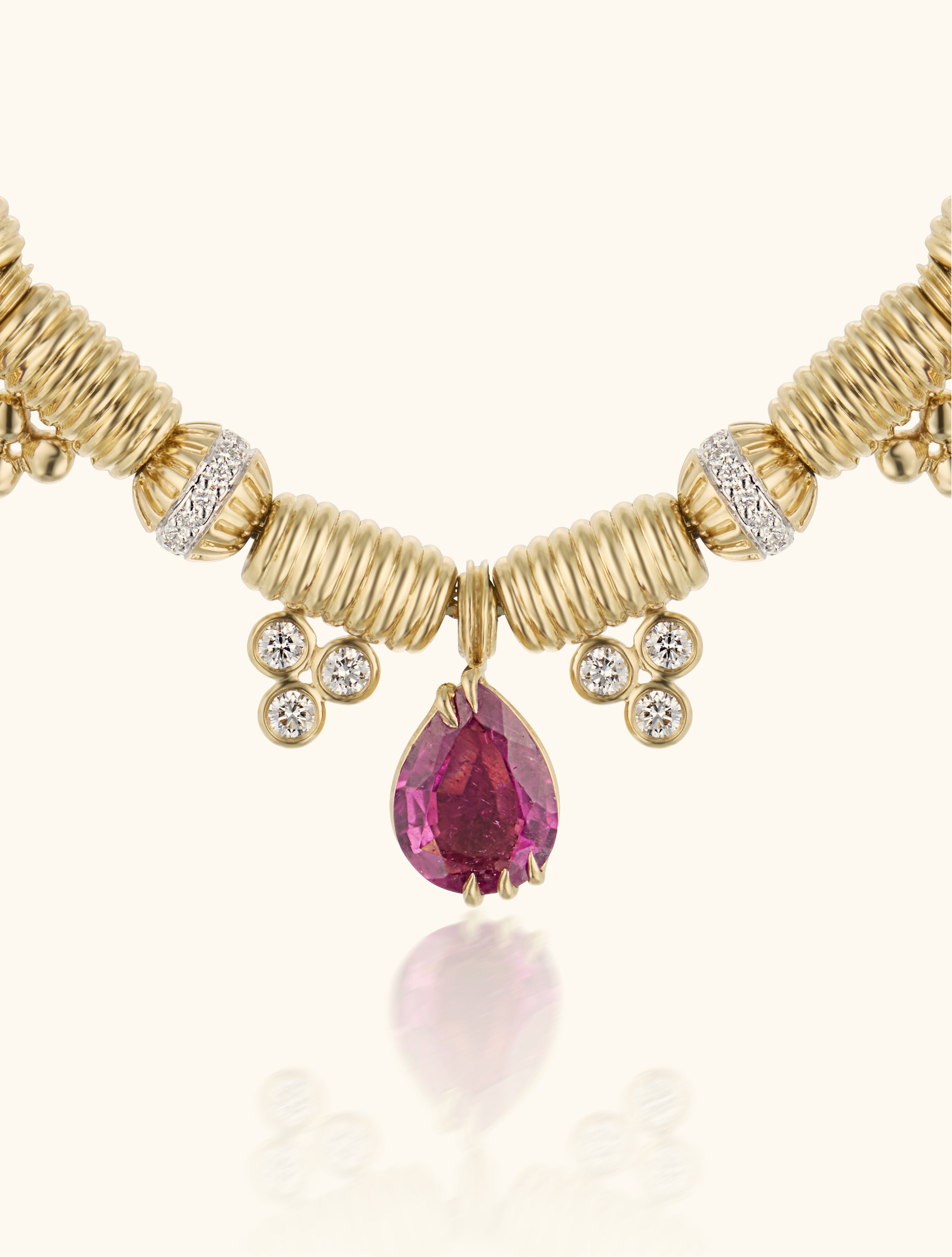 Trio Necklace, Pink