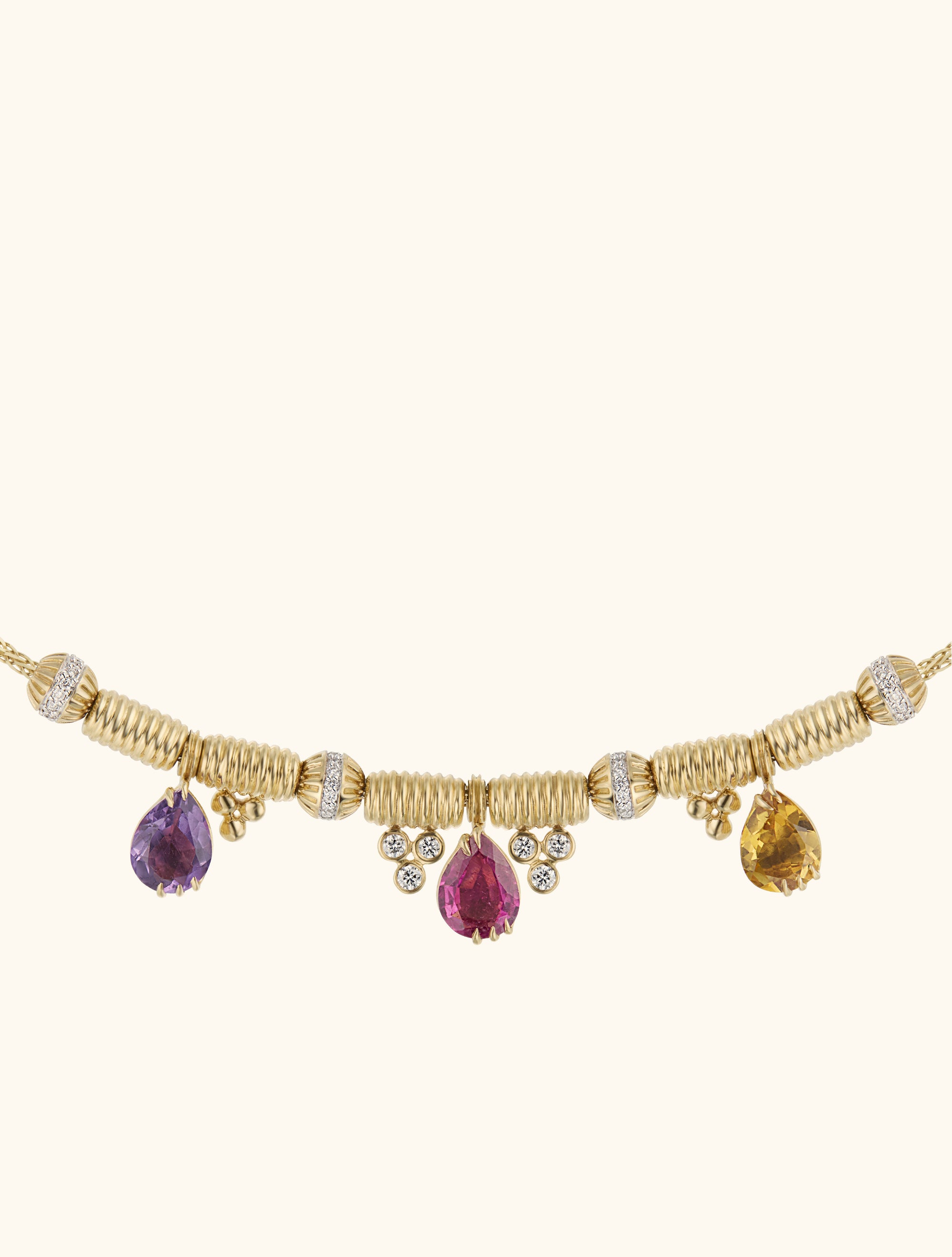 Trio Necklace, Pink