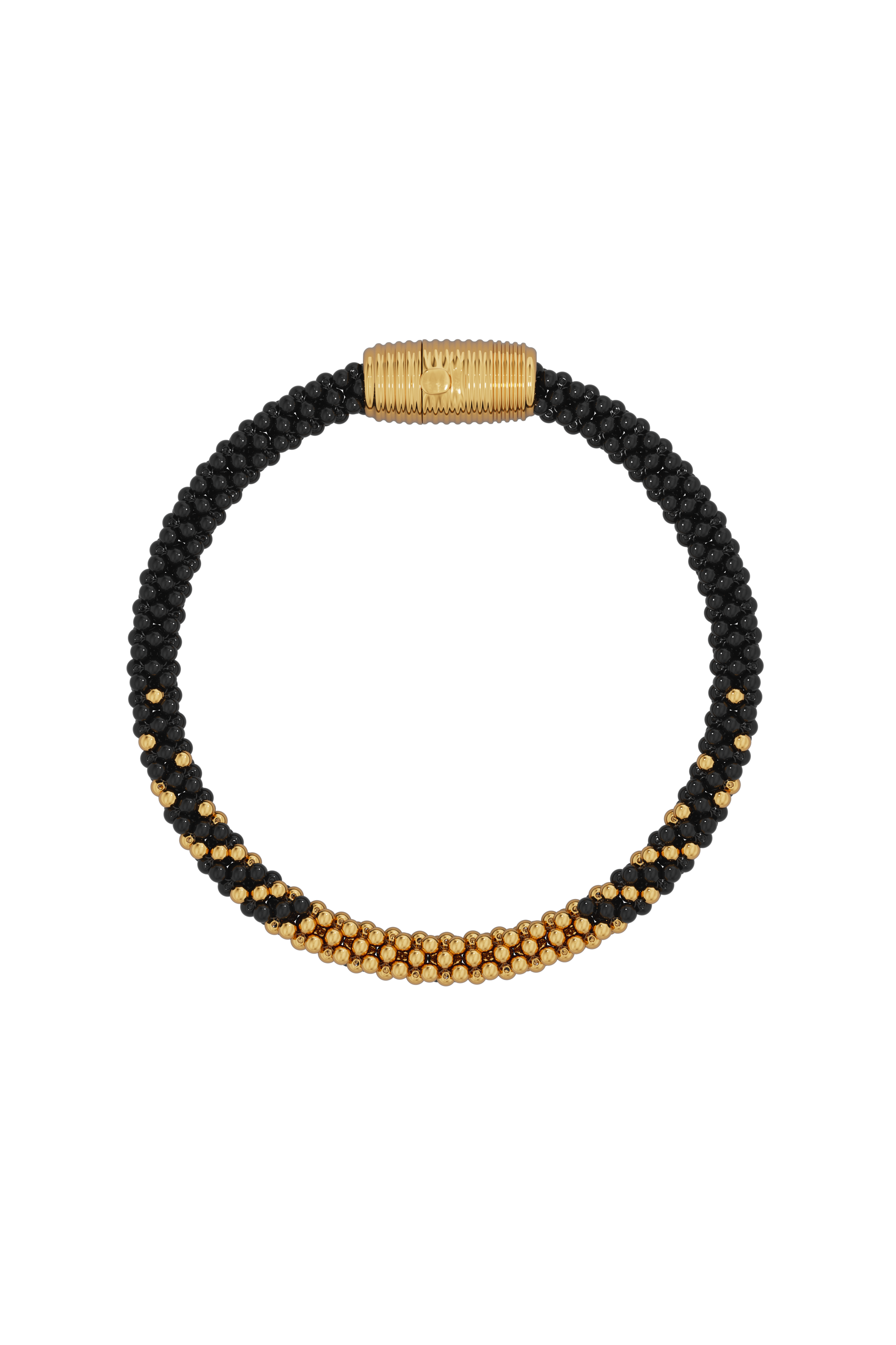 Onyx & Gold Bracelet
