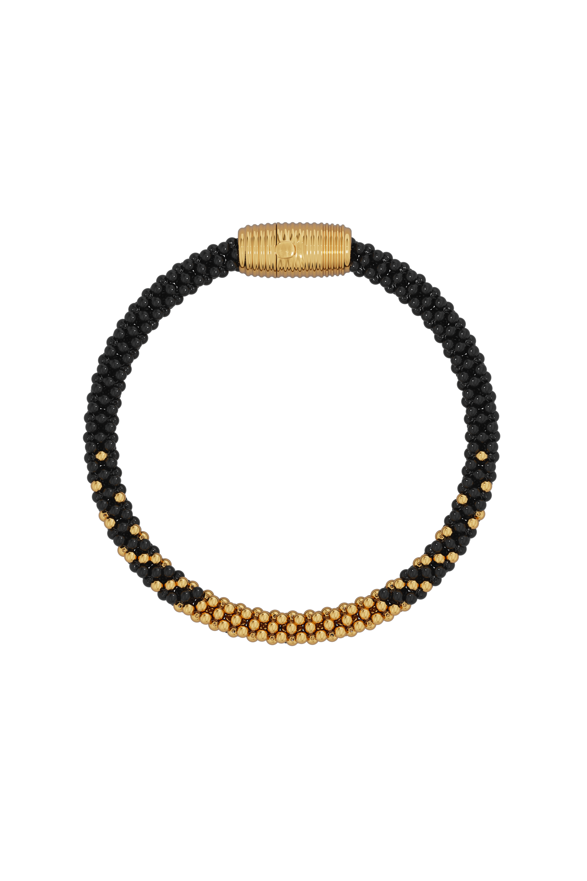 Onyx & Gold Bracelet