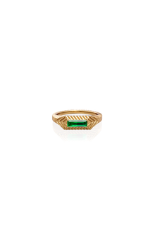 Baguette Ring With Tourmaline