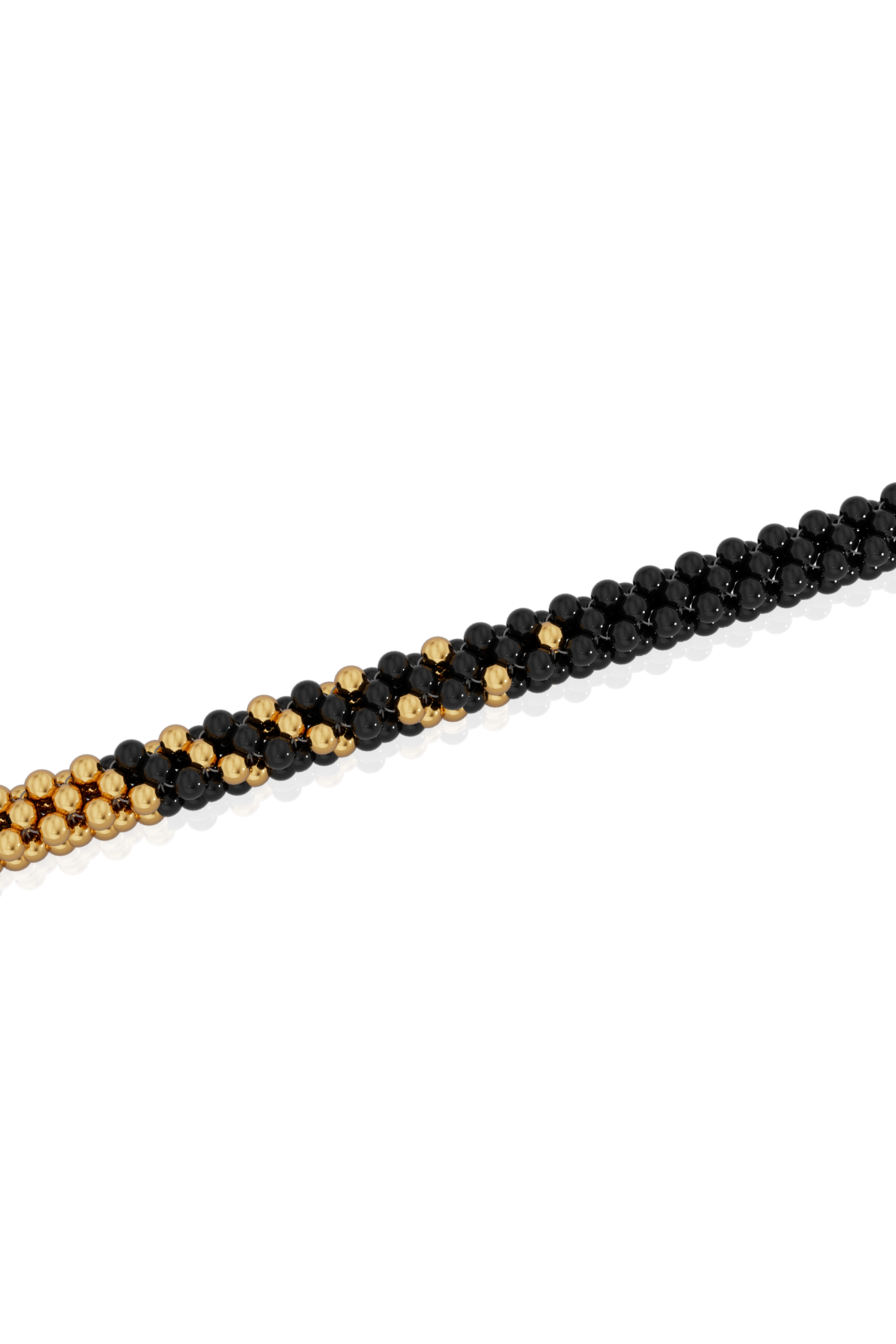Onyx & Gold Bracelet